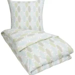 Sengetøy - 140x220 cm - Harlekin Grønn - Microfiber sengesett