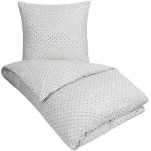 Sengetøy dobbeldyne - City Grå - 200x220 cm - Microfiber sengesett