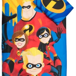 The Incredibles sengetøy - 140x200 cm - The Incredibles sengesett - 2 i 1 design - 100% bomull