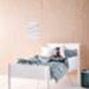 ZARAGOZA barneseng 70x160 cm Matt hvit hvit