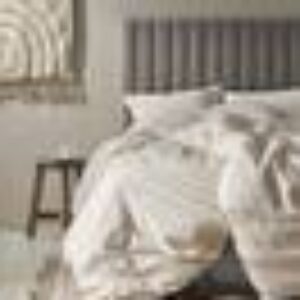 BETLEY STRIPE sengesett enkeltseng Naturhvit