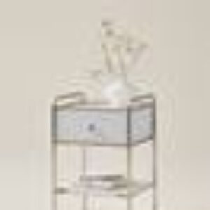 BREMEN nattbord 42,5x41 cm Matt hvit hvit