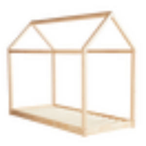 CASTILLO barneseng 90x200 cm Natur