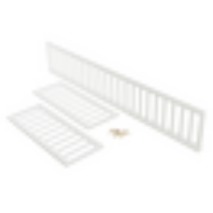 CASTILLO gjerde til barneseng 90x200 cm Hvit