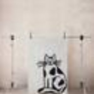 CATTY luggteppe 100x150 cm Beige/svart