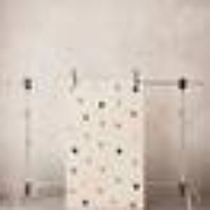 DAARIO bomullsteppe 100x150 cm Hvit/multi