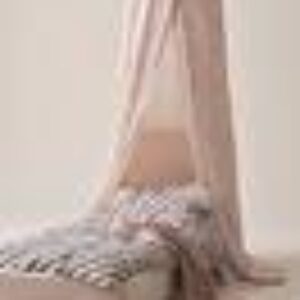 DALMATINA sengehimmel Hvit/rosa