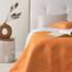 GINA sengeteppe - enkeltseng 180x260 cm Oransje