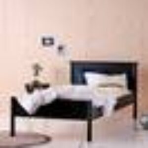 GIRONA barneseng 90x200 cm Svart matt svart