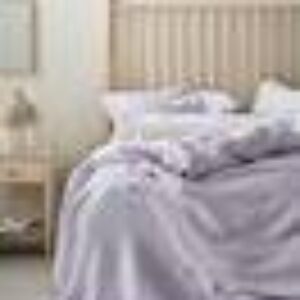 JONIE sengesett enkeltseng Blek lavendel
