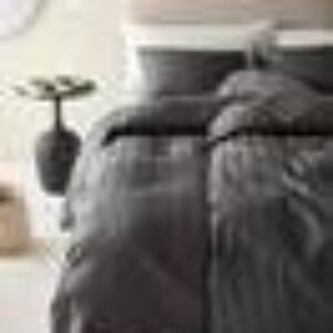 LINJE sengesett enkeltseng Antrasittgrå