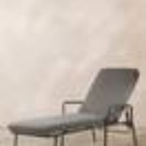 MENTON solseng Svart/mørk grå pute