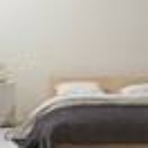 MONI sengeteppe Svart/beige