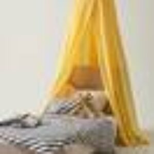 NADINE sengehimmel - økologisk Gul