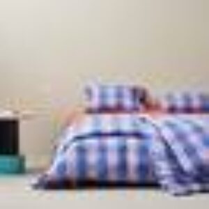 NAIMA sengesett enkeltseng Lavendel/blå