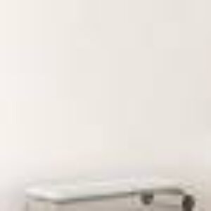 NERJA solseng Lys grønn/hvit pute