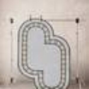 RAILS bomullsteppe 160x230 cm Grå