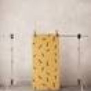 STICK bomullsteppe 80x150 cm Gul/Svart