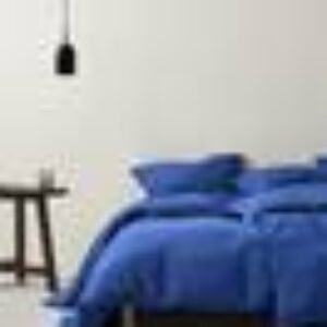 TOM sengesett enkeltseng - økologisk Koboltblå