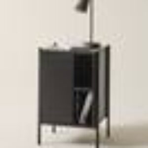 ZOLLIK nattbord Svart matt svart