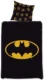 Batman sengetøy – 140×200 cm – sengesett med batman logo – 2 i 1 design – 100% bomull