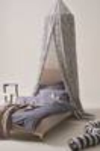 DALMATINA sengehimmel Hvit/svart