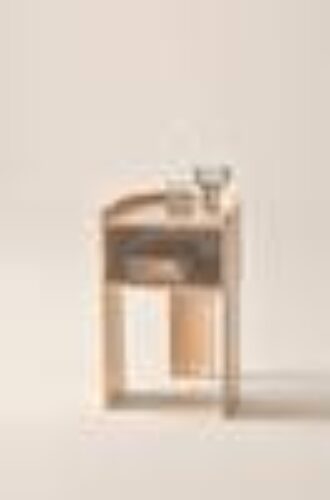 DEXX nattbord 40×40 cm Hvitsåpet