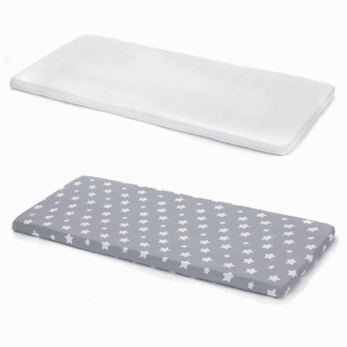 Fillikid | Laken 2pk | 140×70 | Grå m/stjerne/ hvit