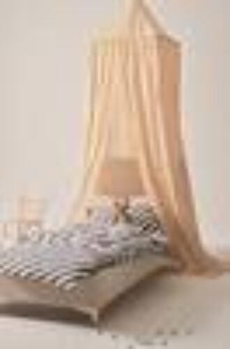 FRANNY sengehimmel Hvit/gul