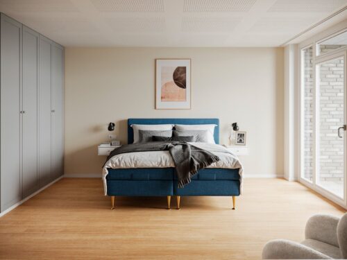 Haven Rönd  160×200 Blå