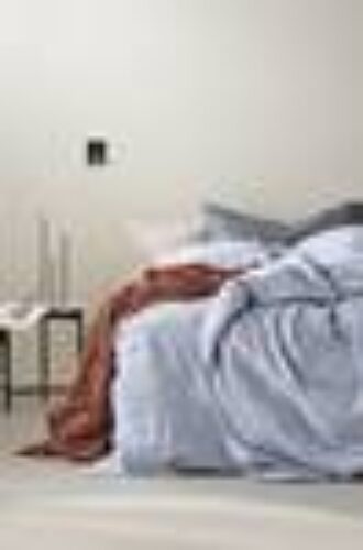 JESS sengesett enkeltseng Isblå