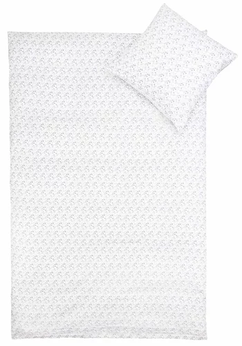 Junior sengetøy – 100×140 cm – 100% Bomullssateng – Potpuri blue