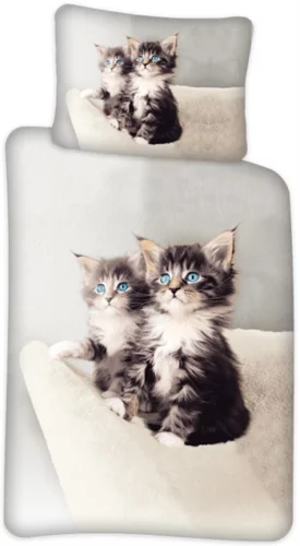 Junior sengetøy – 100×140 cm – Kattunger – 100% bomull