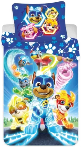 Junior sengetøy – Paw Patrol – 100×140 cm – Charged up
