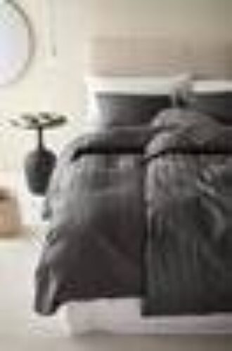 LINJE sengesett enkeltseng Antrasittgrå