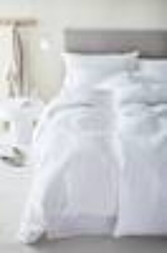 LINJE sengesett enkeltseng Matt hvit hvit