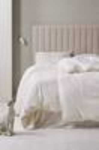 LINJE sengesett enkeltseng Naturhvit