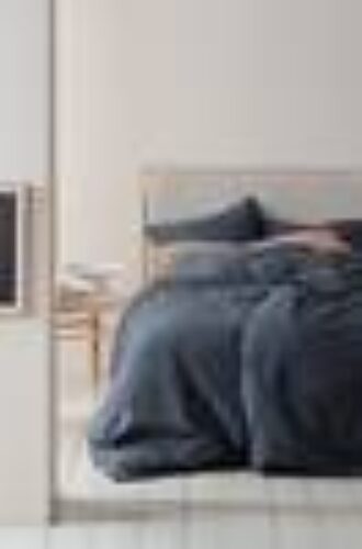 LOCRI sengesett enkeltseng – økologisk Blå