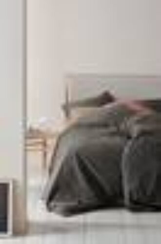 LOCRI sengesett enkeltseng – økologisk Grågrønn