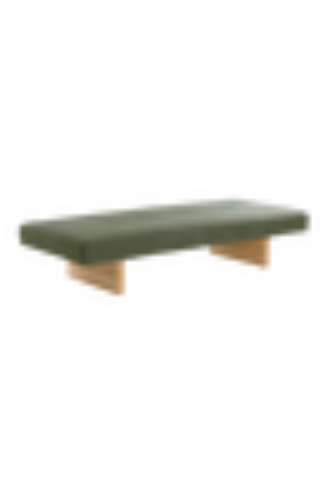 MARYLIN dagseng i olivengrønn med røykaktig finish