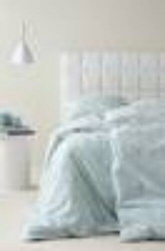 MINNI sengesett enkeltseng Blå