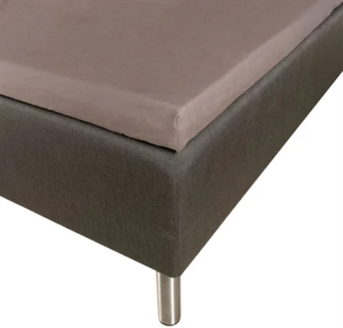 Overmadrasslaken – 100% Bomullssateng – Grå – 150x210x8 cm