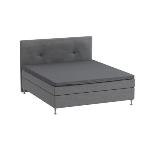 Overmadrasslaken 120×200 cm – Mørkegrå – organisk bomullssateng