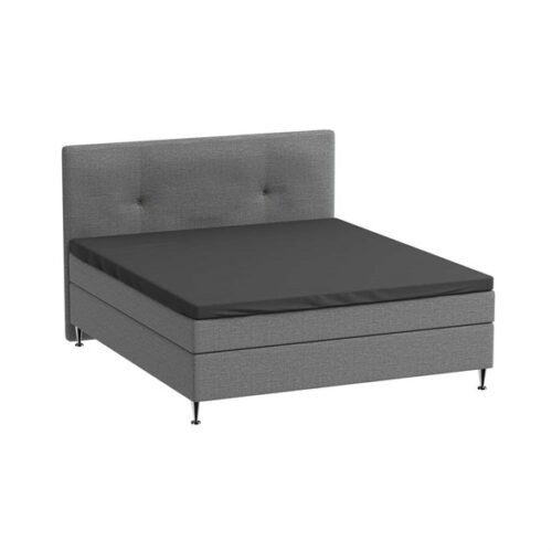 Overmadrasslaken 120×200 cm – svart – organisk bomullssateng