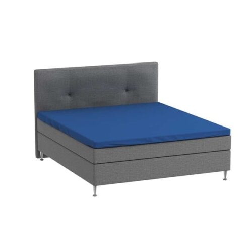 Overmadrasslaken 90×200 cm – mørkeblå – organisk bomullssateng