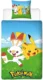 Pokemon sengetøy – 100% bomull – 140×200 cm – 2 i 1 Design – Pikachu og Scorbunny