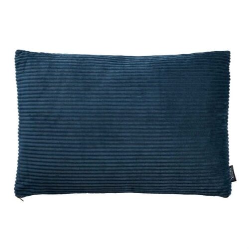 Pyntepute i fløyel 60×40 cm – Frigg – Mørkeblå