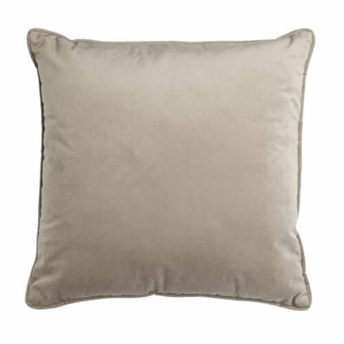 Pyntepute Nervøs Fløyel 45×45 cm – Hilda – Taupe