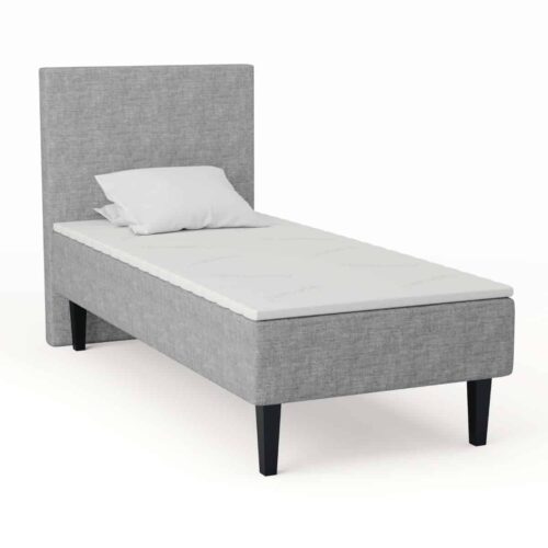 Rammemadrass 90×200, lys grå