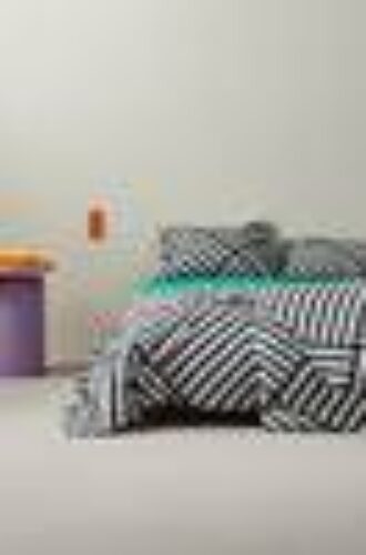 RIMA sengesett enkeltseng Svart/benhvit